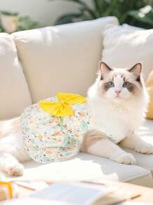 Princess Tulle Pet Dress For Dogs & Cats Cute Puppy Kitty Party Gown Fluffy Wedding Animal Apparel