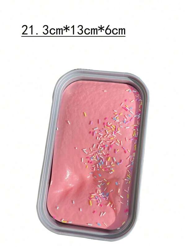 Slow Rebound Boxed Cake Squeezing Toy, Solid-State Slime Toy Simulation Bread Kneading And Decompression Toy, Multiple Colors, Skin Friendly Material, Soft Touch, Christmas Holiday Gift, Party Gift