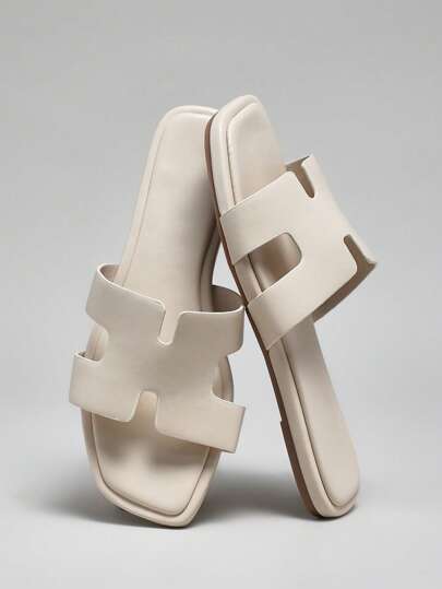 SHUZIA Sandalias planas cómodas y de moda para mujer