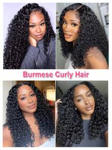 缅甸卷发超级双拉发束自然黑色未加工处女真人发单发捐赠者 12a 级生发束 SDD 全端 - Natural Black - 查看 6