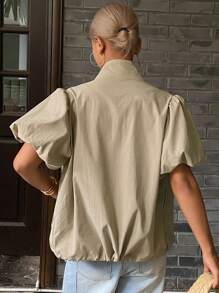 Livesso Nowa letnia damska luźna, swobodna koszula damska, kurtka, jesienne ubrania damskie, płaszcze damskie - Biały - Zobacz 6