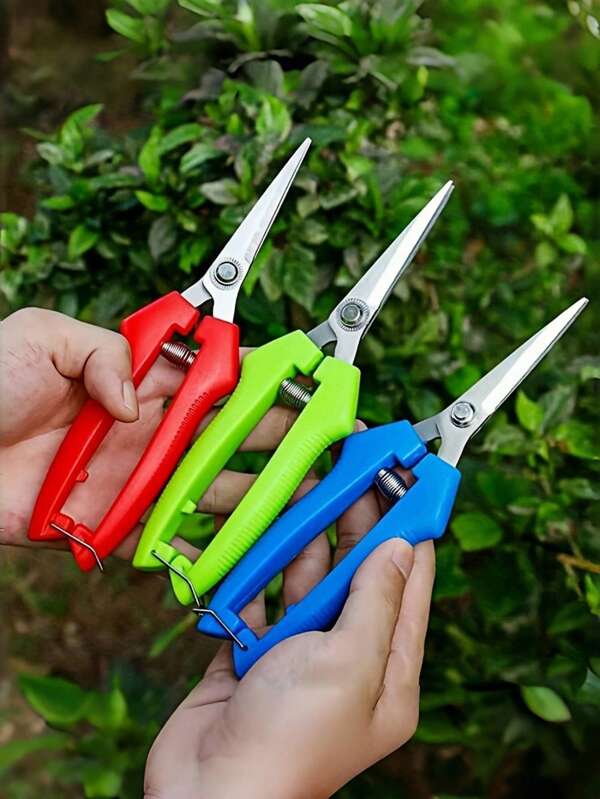 High-Quality, Ergonomic Stainless Steel Garden Trimmer - Easy To Trim, Battery-Free, Classic Design, Perfect For Home Gardening Enthusiasts