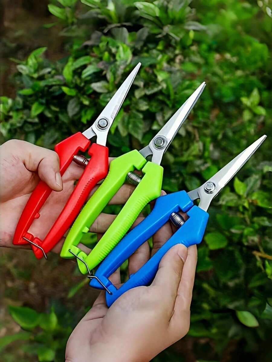 High-Quality, Ergonomic Stainless Steel Garden Trimmer - Easy To Trim, Battery-Free, Classic Design, Perfect For Home Gardening Enthusiasts - 1pc - View 1