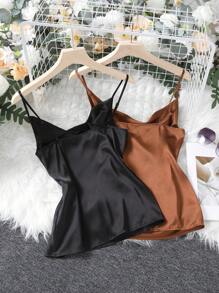 Ellevyn 2入組素色吊帶上衣 - 彩色 - 查看 2