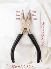 6-i-1-trådlindningstång - Högkvalitativt stål med hög kolhalt, rostfri, slitstark - Verktygsset för smyckestillverkning, lämplig för gör-det-själv-pärlor och reparation