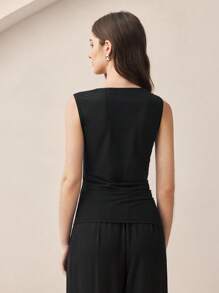 BizChic 2025 领褶上衣，女士百搭商务休闲夏季上衣，适合婚礼宾客、乡村音乐节、早午餐、机场，90 年代复古斯德哥尔摩美国独立风格