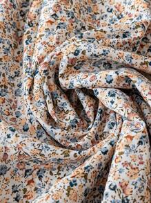 EMERY ROSE 女士休闲短袖印花连衣裙，随意设计长款女装 - 彩色 - 查看 4