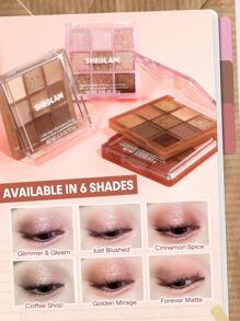 SHEGLAM Forever Matte 9色眼影盤 品牌 美容 化妝 化妝品 適合女性與女孩 完美搭配夏季春季 Y2K 時尚 流行 生日 母親節禮物 假期 派對準備就緒 最佳顏色 - Forever Matte - 查看 6