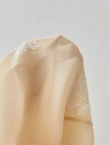Modelyn Elegant Embroidered Strap Women Summer Dress - Apricot - View 6