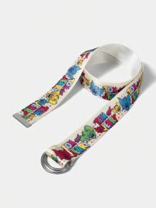 TOM & JERRY X SHEIN Colorful & Fun Cute Waist Belt - White - View 3