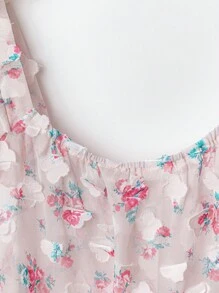 SHEIN LUNE Áo sơ mi không tay cỡ lớn, thời trang phù hợp cho mùa hè - Màu Hồng Tươi - Xem 4