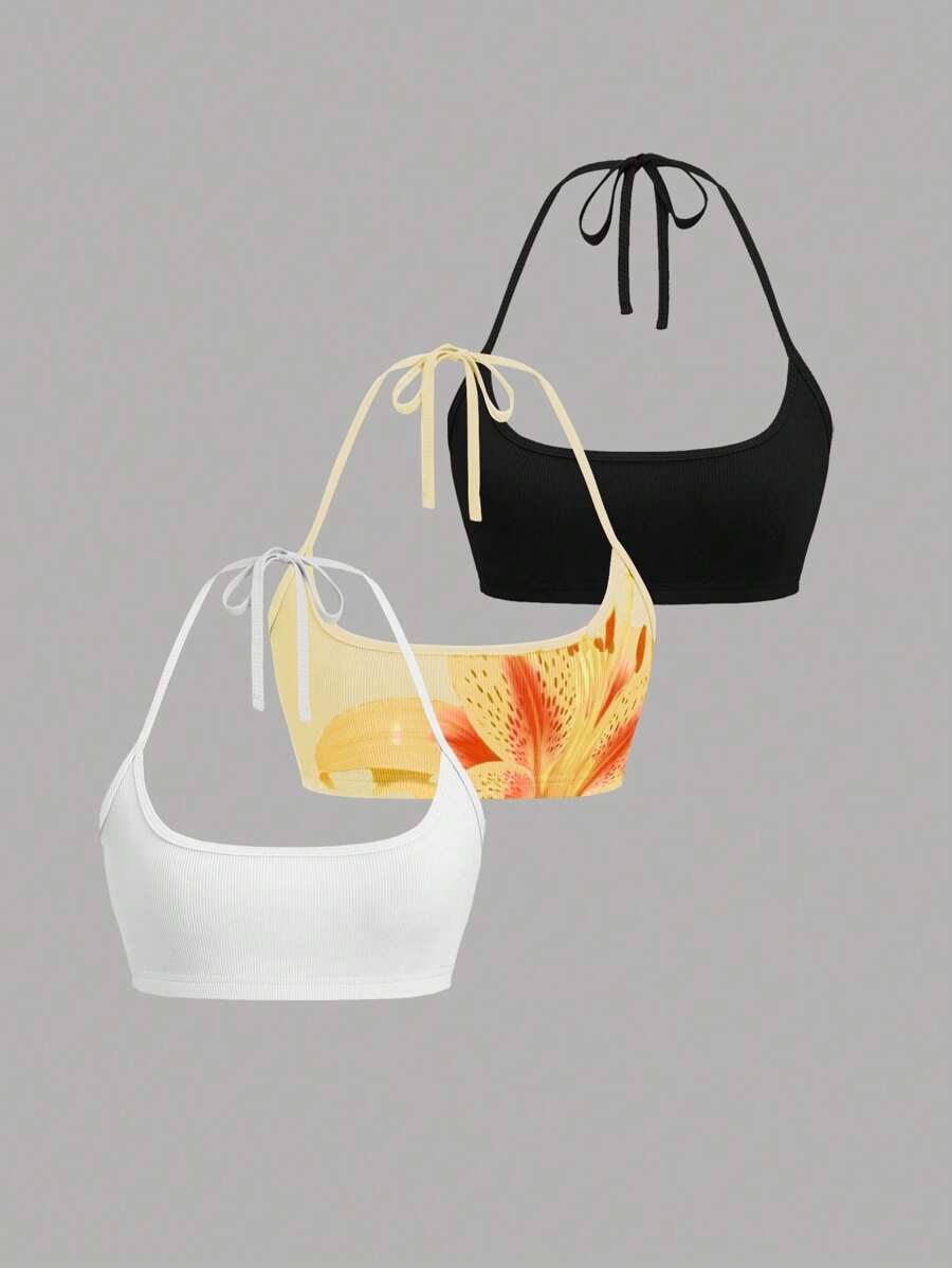 EgrlEra Sexy Floral Print Camisole Top, Summer - Multicolor - View 1