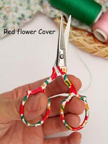 Tijeras de acero inoxidable resistentes a la oxidación, de uso múltiple, de precisión, para manualidades/costura/oficina y recorte facial de cejas, nariz y bigote - Multicolor - Ver 8