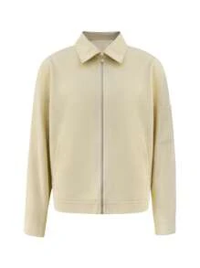 Manfinity Dauomo Chaqueta casual con cremallera de unicolor para hombre