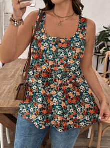 EMERY ROSE Bộ đồ ngủ và áo ba lỗ in hoa cỡ lớn cho nữ, mùa hè - Nhiều màu - Xem 5