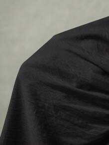 Poéselle 女式夏季优雅纯色无袖迷你连衣裙 - 黑色 - 查看 7