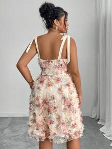 Elenzga Váy ngủ in hoa lãng mạn cỡ lớn cho nữ, mùa hè - Nhiều màu - Xem 2