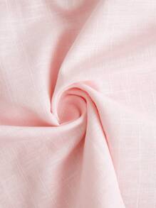 BizChic Women's Pink Classic Regular Shoulder Business Style Button-Down Long Sleeve Shirt, Suitable For Urban Commute, Office, And Casual Wear, Spring/Summer - Pink - View 12