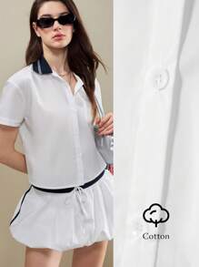 Muvela Women Two Pieces Outfits For Daily Wear - White - View 7