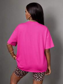 SHEIN 2pcs Teen Girls' Casual Summer Tank Tops & Camis Set - Leopard Print, Heart & Hot Pink Allover Print, Suitable For School, Sports, Street, Back To School - Multicolor - View 2