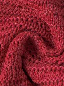 Swim Mod Cherry Decor Crochet Bikini Set, Fashion Casual Vacation Wear, Women Sexy Holiday Beach Fruit Halter Knit Top And Bottom 2 Pieces Set, Color Block Summer Beach Cover Up - Multicolor - View 4