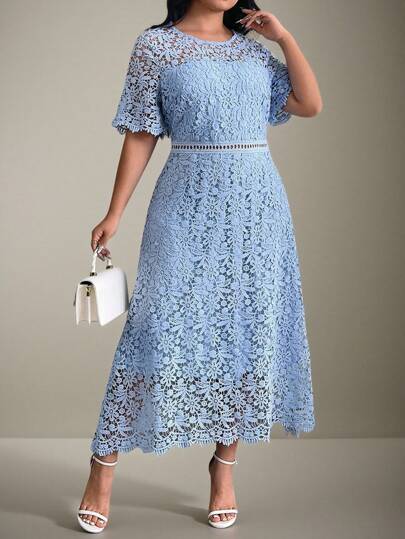 Flouryn Plus Size Simple Fashionable Casual Daily Dress