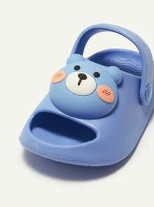 Cozy Pixies Cute Bear Pattern Soft Comfortable Anti-slip Baby Sandals