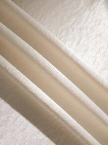 Franclia Elegante vestido de satén dorado Daphne con cuello en V, sin mangas y cintura ceñida, para mujer, de primavera/verano - Caqui - Ver 7