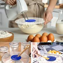 1 pièce Couvercle de bol batteur à œufs anti-éclaboussures en silicone pour le monde, couvercle de bol en plastique étanche, couvercle anti-éclaboussures pour batteur à œufs, ustensiles de cuisine, outils à œufs