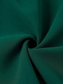 SHEIN Clasi Plus Size Elegant Floral Embroidered Shirt And Pants 2 Pieces Set, Summer - Dark Green - View 11