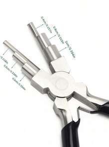 6-i-1-trådlindningstång - Högkvalitativt stål med hög kolhalt, rostfri, slitstark - Verktygsset för smyckestillverkning, lämplig för gör-det-själv-pärlor och reparation