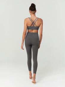 GLOWMODE FeatherFit™ 交叉肩带运动内衣 - 深灰色 - 查看 7