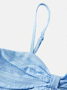 SHEIN Girlism 青少年女孩休闲简约舒适荷叶边露背背心