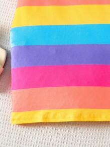 SHEIN Tween Girls Casual Spring/Summer Fitted Polo Collar Knit Dress