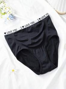 Moonlight&Mama 1pc Seamless Maternity Low Waist Thin Stretch Belly Support Briefs - Black - View 5