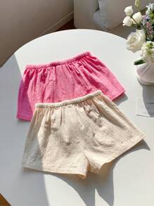 Comfortcana 2件套女士亚麻条纹短裤 - 賓治酒 - 查看 2