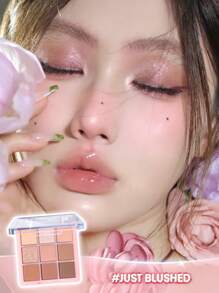 SHEGLAM Just Blushed 9-Pan Eyeshadow Palette Graduation Birthday Holiday Summer Fall Autumn Y2K Fancy Fashion Women Makeup Cosmetic Party Beach Travel Camping Outdoors School Campus Trip Festivals Decor Gift Present Rose Girl Cosplay Best Color Charm Vibe