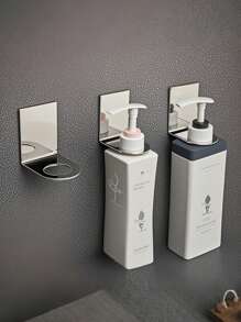 Giá treo dầu gội đầu không đục lỗ bằng thép không gỉ trực tiếp từ nhà máy, giá để xà phòng rửa tay, giá để xà phòng rửa chén, giá để xà phòng rửa tay, giá treo dầu gội đầu, giá treo tường bồn cầu, giá treo không đục lỗ, thép không gỉ - Nhiều màu - Xem 3