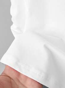 3pcs/Set Teens Girls Casual Versatile Ruched Waist Short Sleeve T-Shirt Plain Tween Shirts For Girls Plain Shirts For Girls Teen Girl Clothes Tops T Shirts - Multicolor - View 5