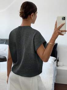 Siren Gaze 女士针织休闲套头衫，时尚日常穿着