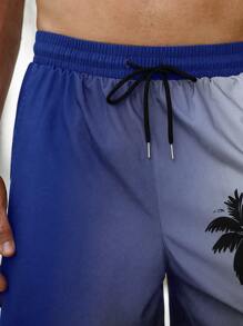 Manfinity Swimmode Men's Holiday Printed Casual Beach Shorts BeachModeOn - Multicolor - View 3