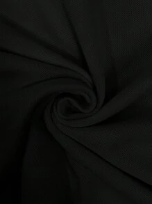 Tee-shirt plissé de couleur unie décontracté pour femmes, été