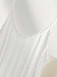 CosyJoli Plus Size Casual Resort Crochet Strap Top And Tank