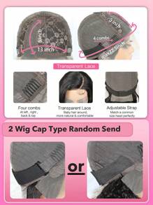 13*1+150%-180%+6-30inch+Weave Water Wave Human Hair Lace Front Wigs