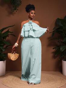 Slaydiva Slayr Plus 条纹印花夏季度假服 - 綠色 - 查看 3