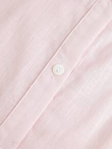 BizChic Women's Pink Classic Regular Shoulder Business Style Button-Down Long Sleeve Shirt, Suitable For Urban Commute, Office, And Casual Wear, Spring/Summer - Pink - View 10