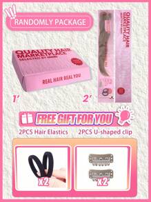 8pcs Clip In Straight Human Hair Extension 8# Extension For Women Daily Use Real Easy To Wear Ombre Color Hair Extensions - S9 - View 8