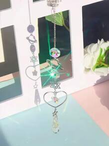 SHEIN 1 件星球星星月亮太阳水晶风铃阳光捕手家庭花园庭院装饰节日礼物家居装饰、房间装饰、墙壁装饰礼物生日毕业、婚礼装饰 - 彩色 - 查看 2
