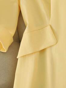 Regalyn Veste de costume simple à manches longues et couleur unie pour femmes en grandes tailles, idéale pour un usage quotidien