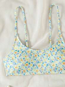 Swim Vcay Costume da bagno bikini a stampa floreale sexy, set da donna per l'estate e la spiaggia